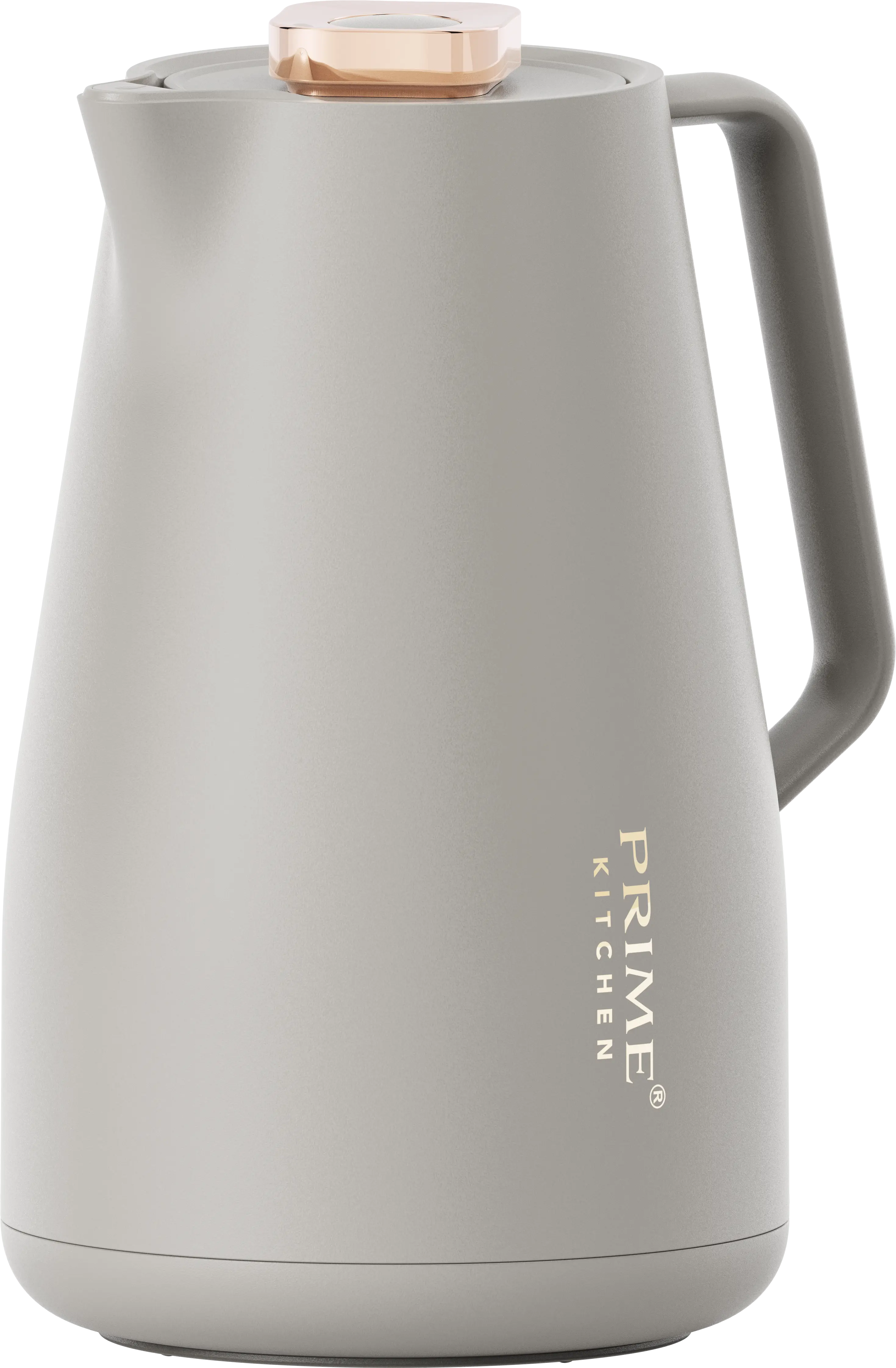 Prime Kitchen Thermoskanne 2L – Doppelwandige Isolierung, 12h heiß & 24h kalt, Einhand-Bedienung, Modernes Design mit Gold oder Silber Akzenten Prime Deluxe GmbH