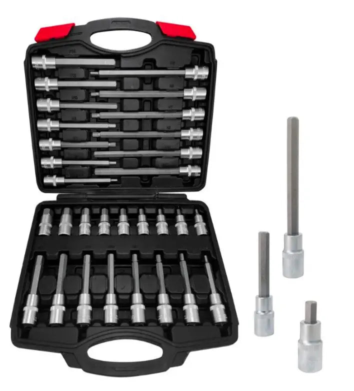Prime Tools Torx Steckschlüssel Satz mit Innensechskant Bit