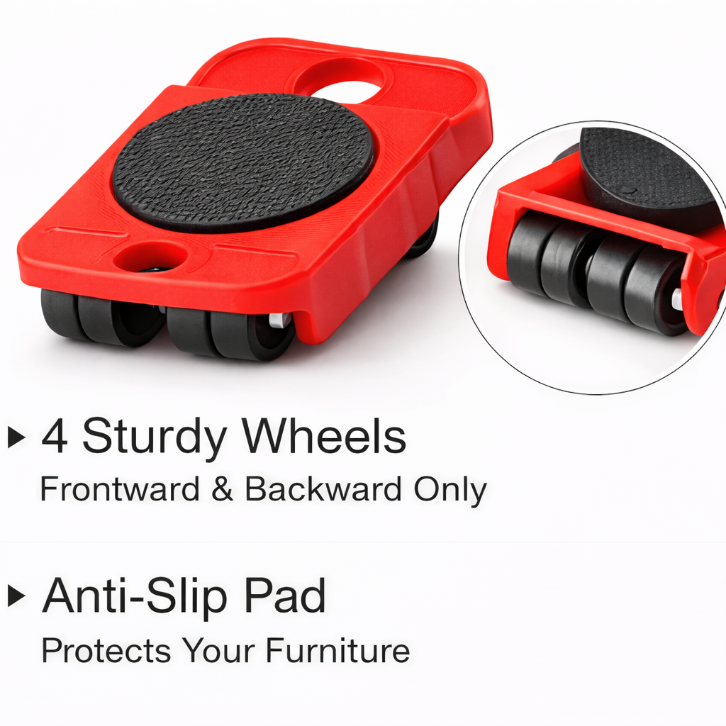 Moving Helpers Transportroller Set – Umzugshelfer mit Möbelheber bis 150 kg