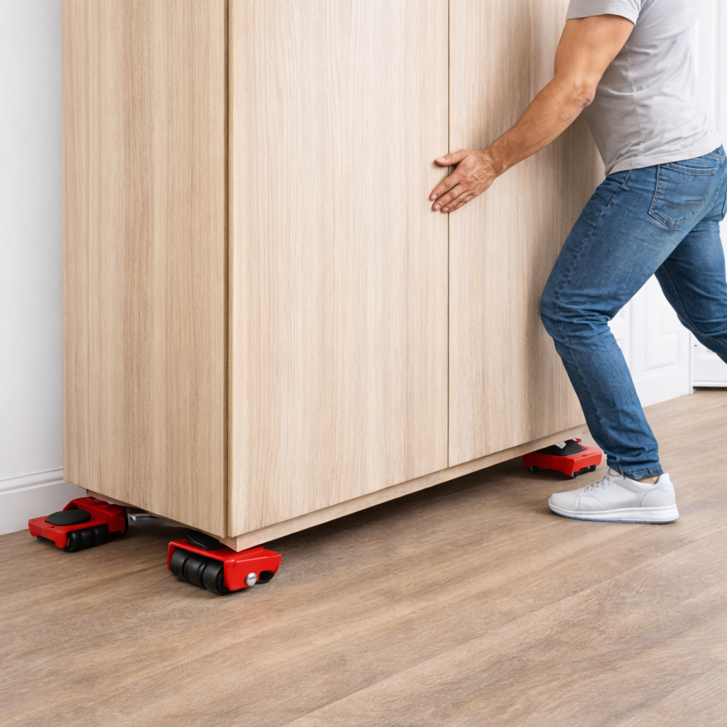 Moving Helpers Transportroller Set – Umzugshelfer mit Möbelheber bis 150 kg