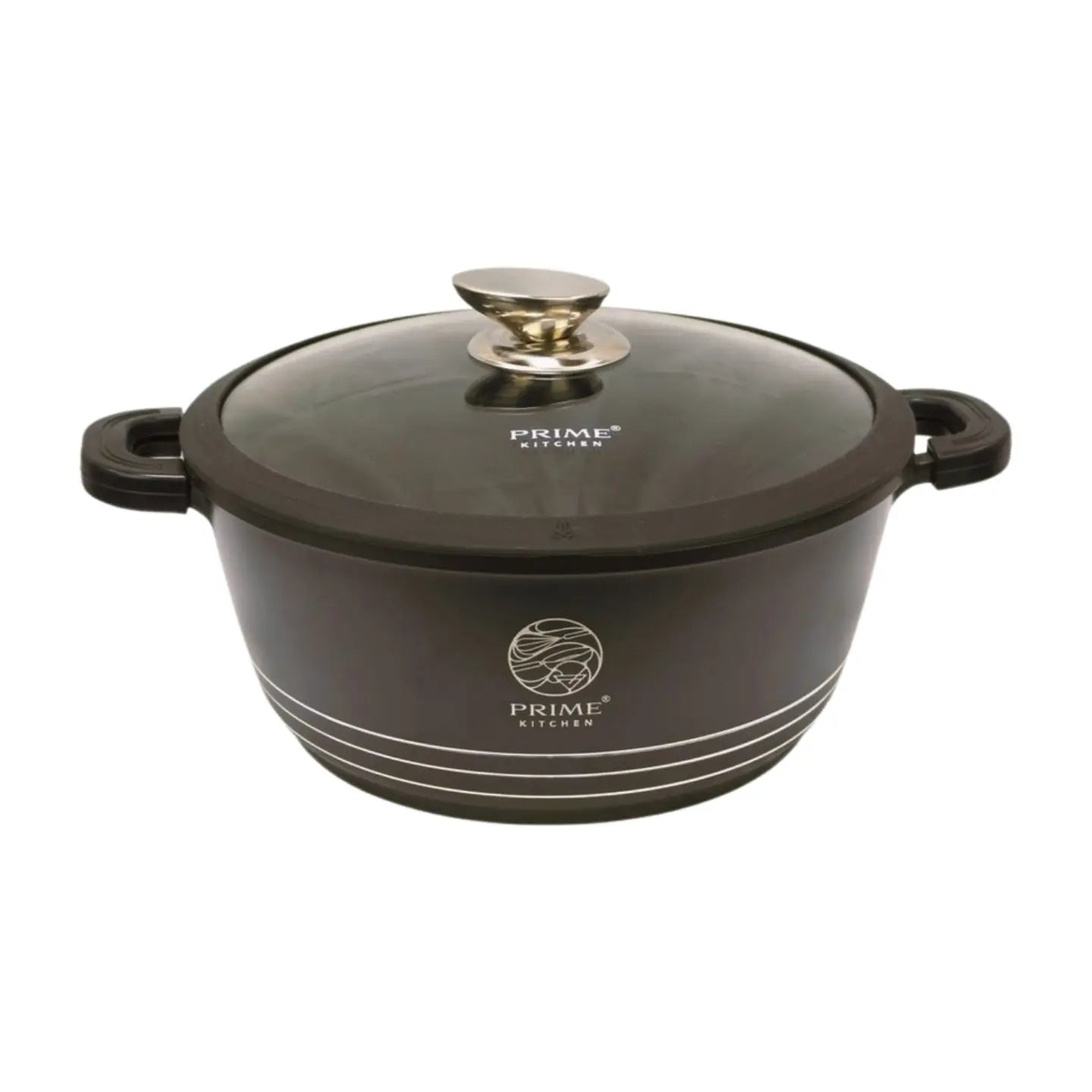 Keramik Kochtopf Einzelgrößen 20–44 cm – Induktionsgeeignet mit Gummideckel & Dampfsymbol Prime Deluxe GmbH