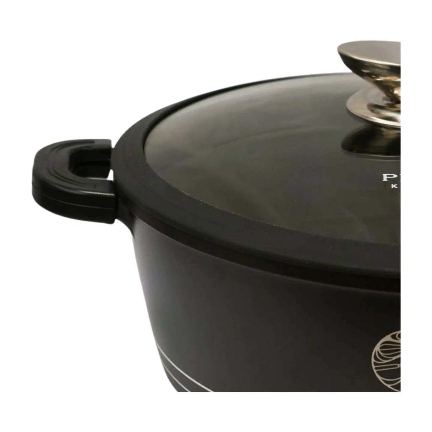 Keramik Kochtopf Einzelgrößen 20–44 cm – Induktionsgeeignet mit Gummideckel & Dampfsymbol Prime Deluxe GmbH