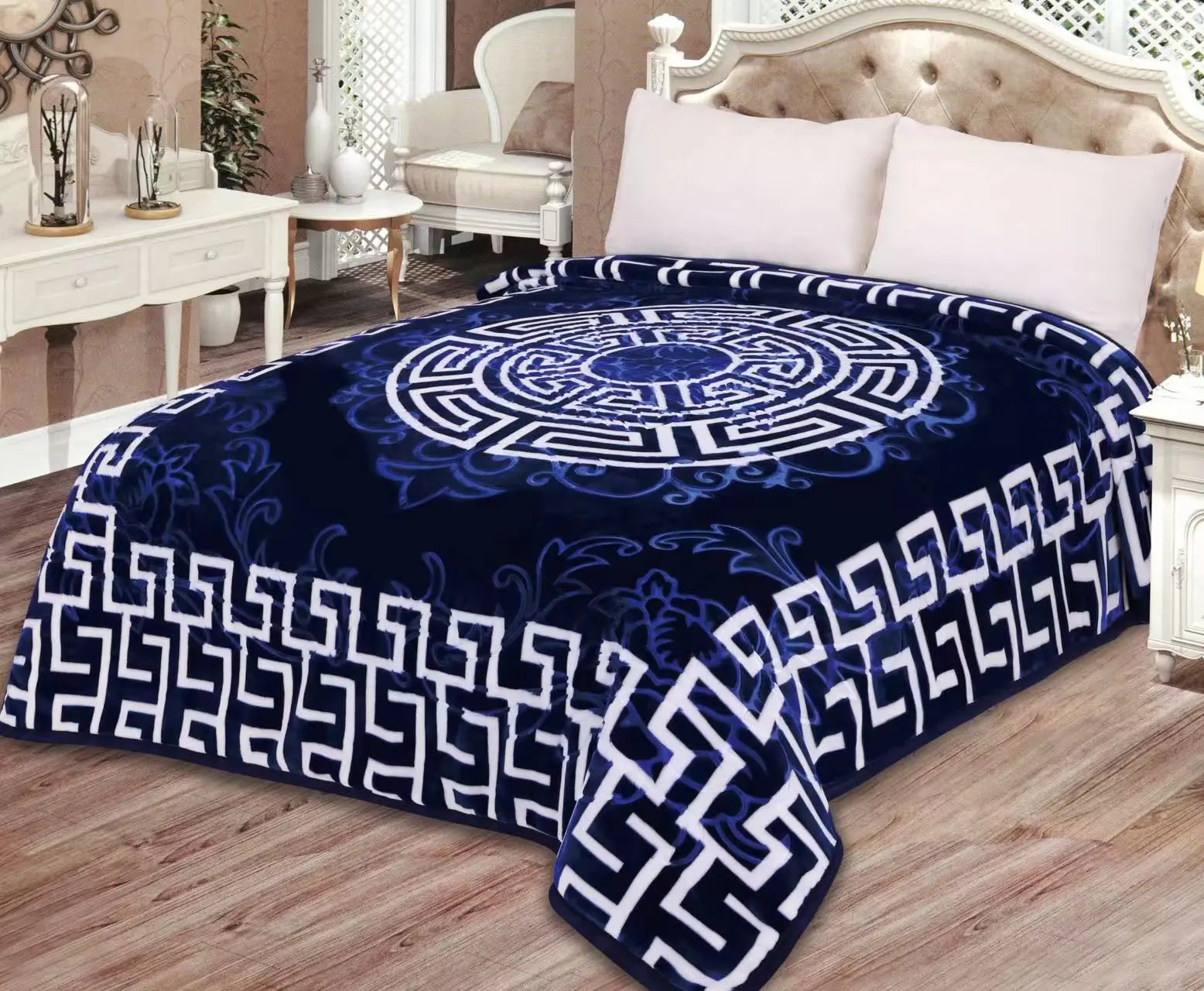Prime Homely Kuscheldecke 200x240cm – 4kg schwere Luxusdecke mit edlem Muster – Winterdecke Prime Deluxe GmbH