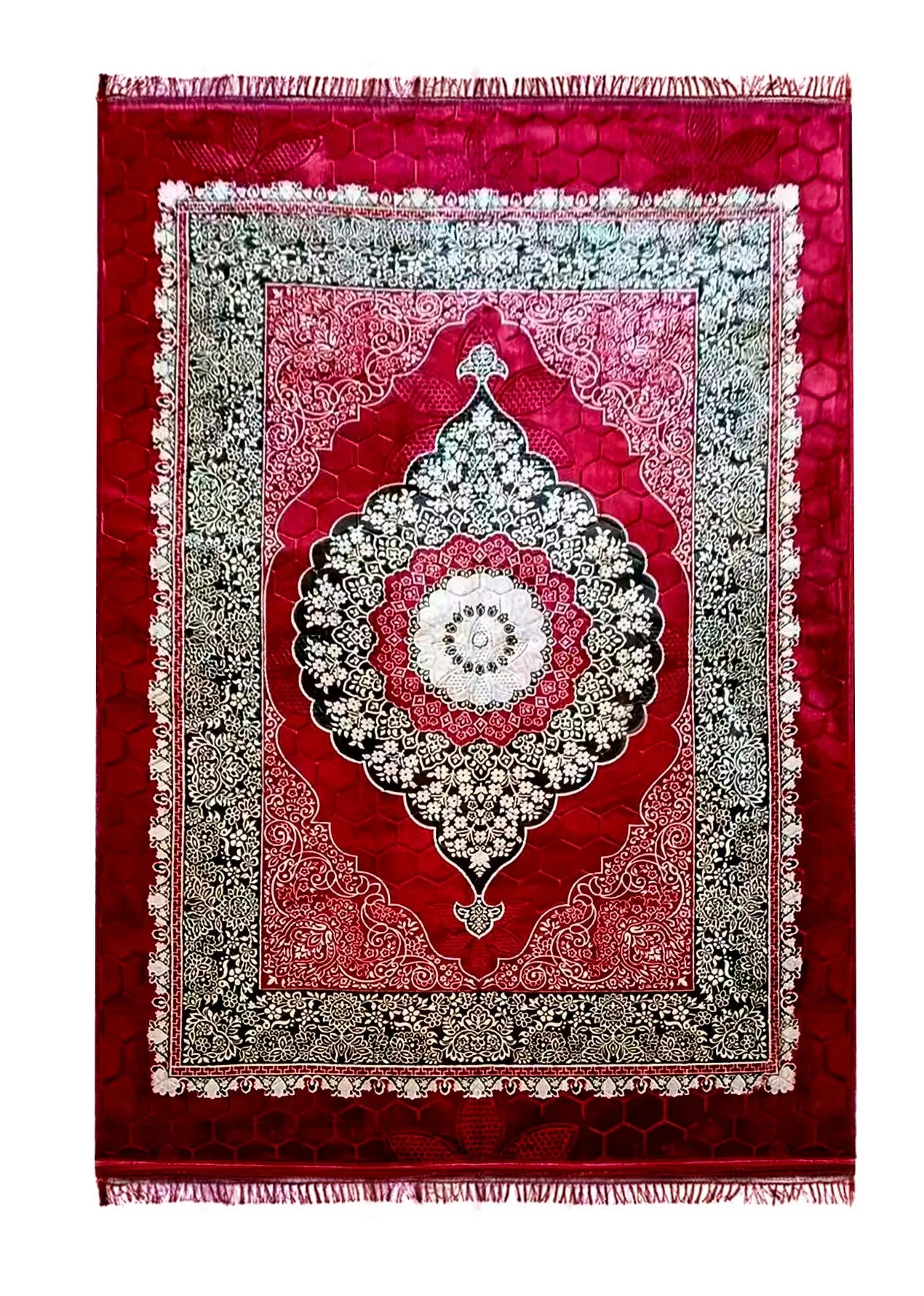 Rutschfester Teppich 200x300 cm – Weicher Designerteppich mit orientalischem Muster – Grau, Schwarz, Beige oder Rot Prime Deluxe GmbH