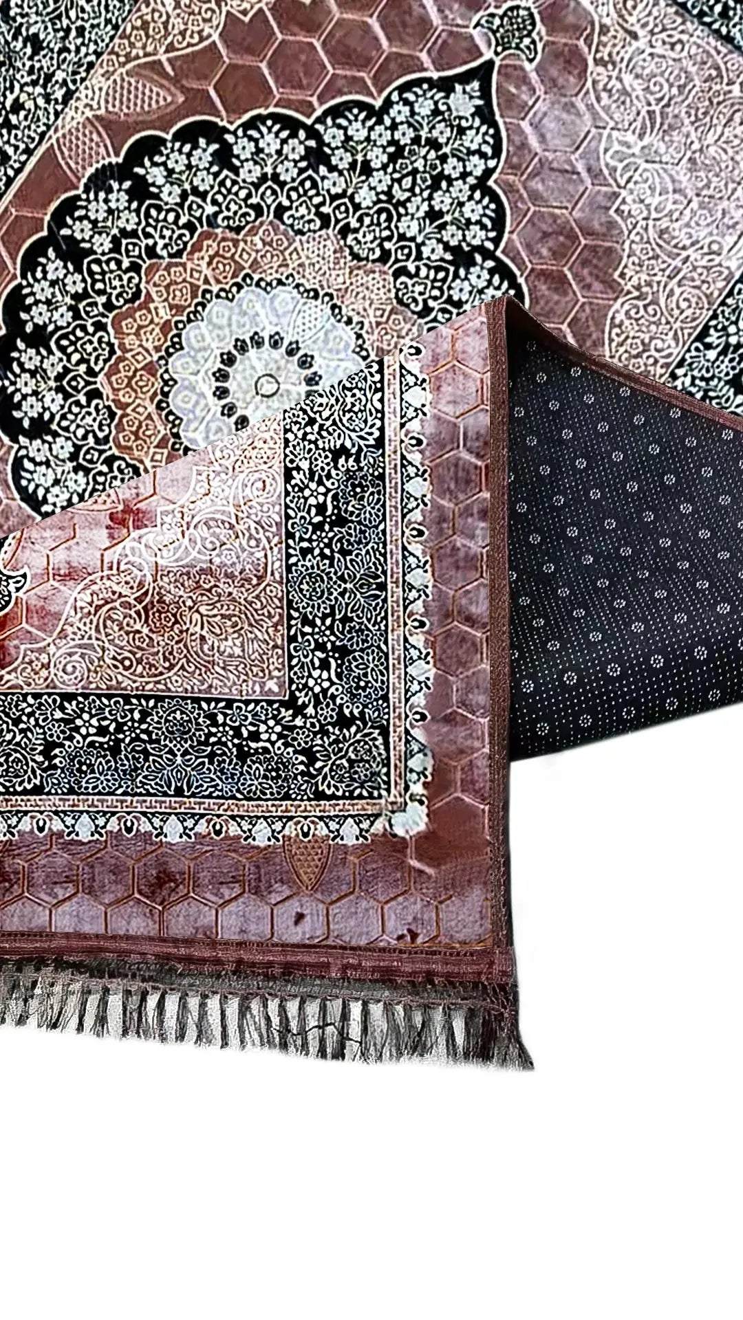 Rutschfester Teppich 200x300 cm – Weicher Designerteppich mit orientalischem Muster – Grau, Schwarz, Beige oder Rot Prime Deluxe GmbH