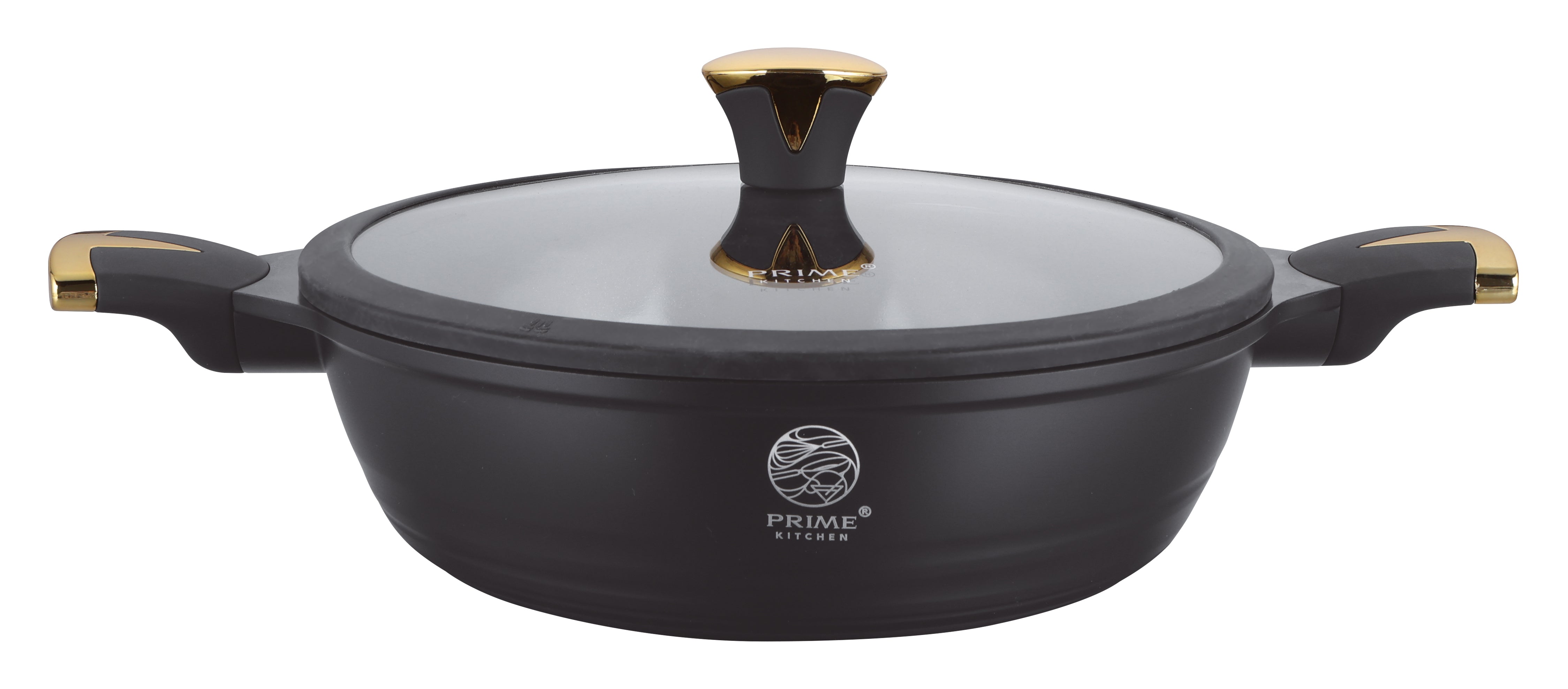 Prime Kitchen® Premium Topfset 10-teilig – Keramik Antihaft, Induktion, Silikon-Deckelrand