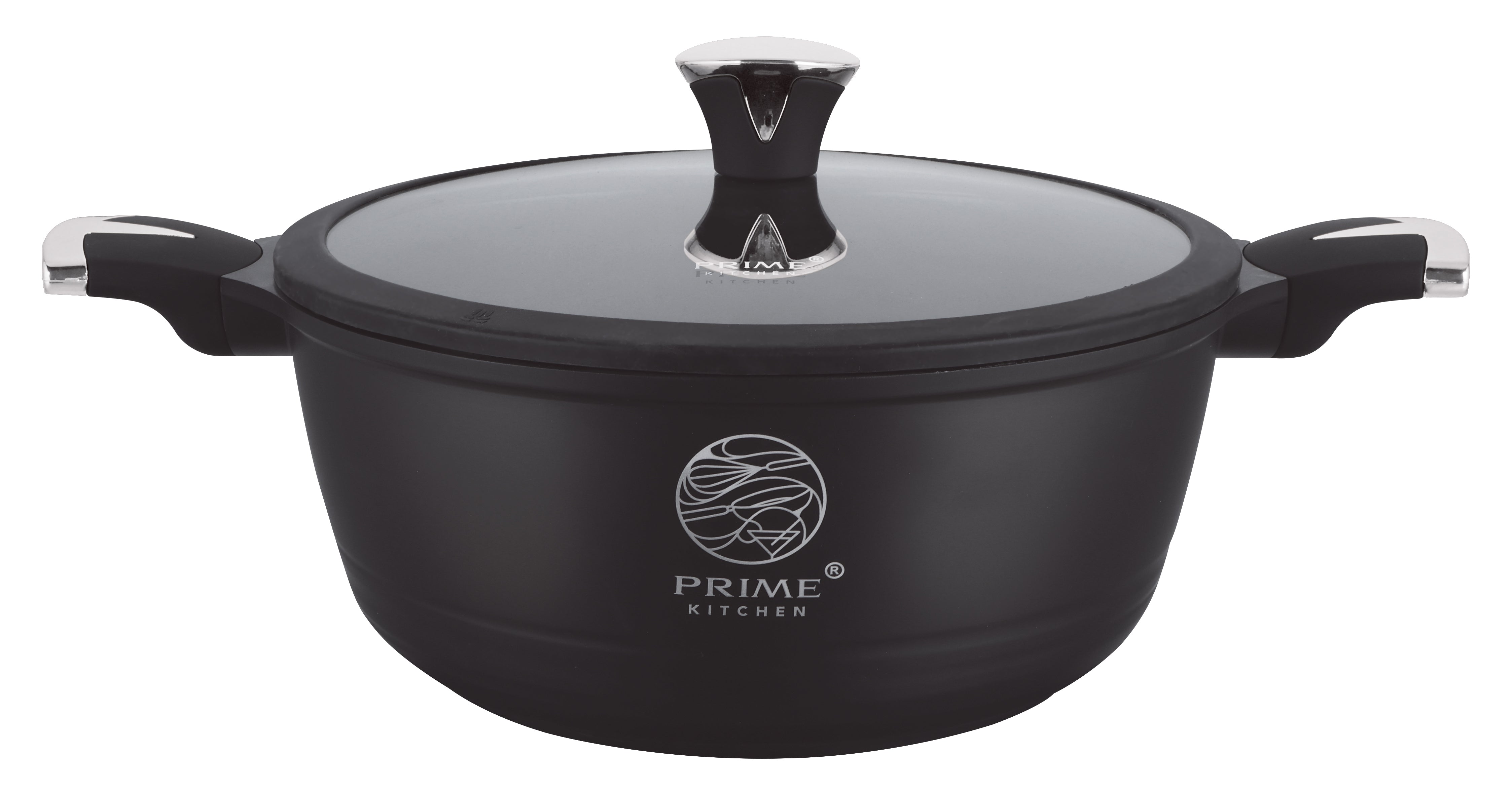 Prime Kitchen® Premium Topfset 10-teilig – Keramik Antihaft, Induktion, Silikon-Deckelrand