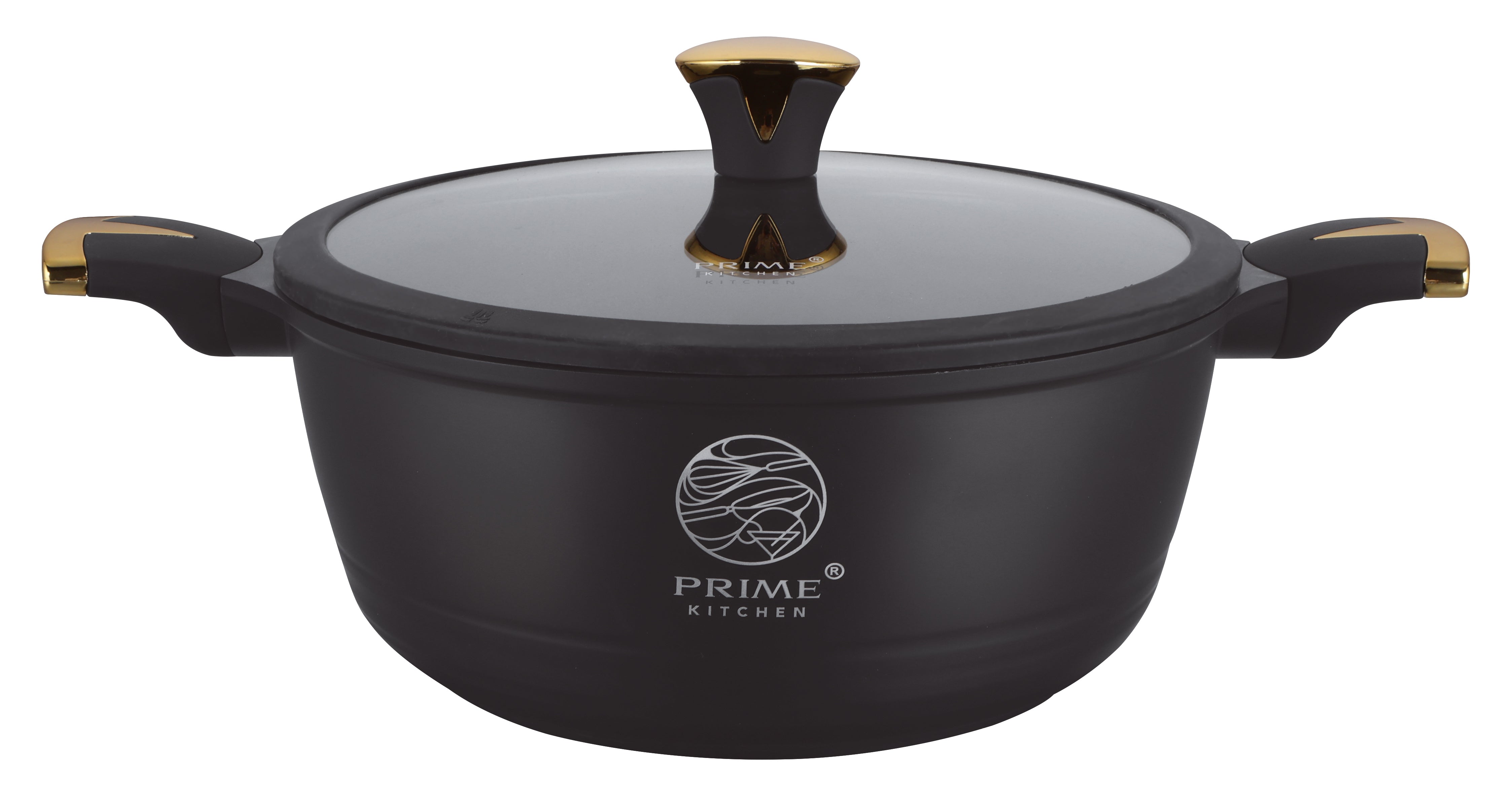 Prime Kitchen® Premium Topfset 10-teilig – Keramik Antihaft, Induktion, Silikon-Deckelrand