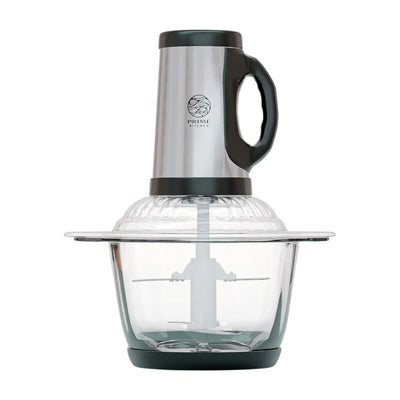 Prime Kitchen Elektrischer Zerkleinerer – 2L, 3L, 5L Glasbehälter – Edelstahlklingen & 3 Stufen für Gemüse, Fleisch, Nüsse & Eis Prime Deluxe GmbH