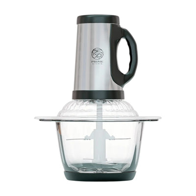 Prime Kitchen Elektrischer Zerkleinerer – 2L, 3L, 5L Glasbehälter – Edelstahlklingen & 3 Stufen für Gemüse, Fleisch, Nüsse & Eis Prime Deluxe GmbH