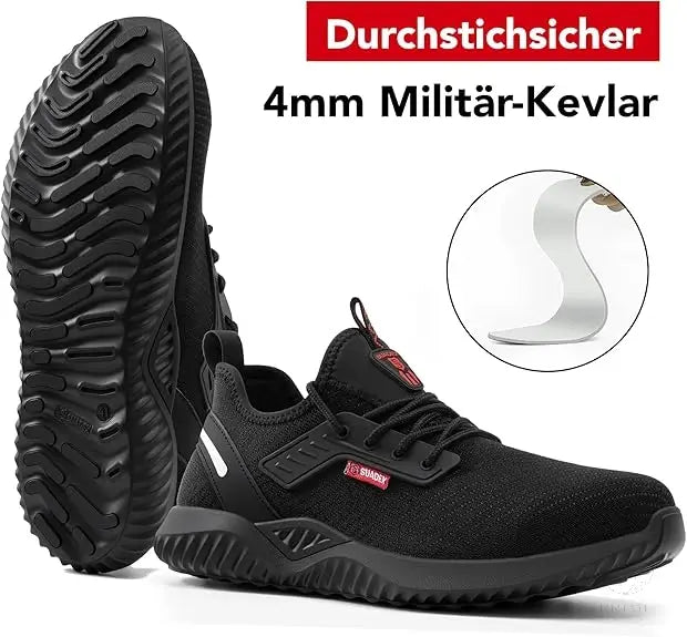 SUADEX Sicherheitsschuhe Herren Gr. 40–46 – Anti-Smashing Arbeitsschuhe mit Stahlkappe & pannensicherer Sohle Prime Deluxe GmbH