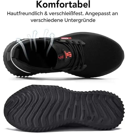 SUADEX Sicherheitsschuhe Herren Gr. 40–46 – Anti-Smashing Arbeitsschuhe mit Stahlkappe & pannensicherer Sohle Prime Deluxe GmbH