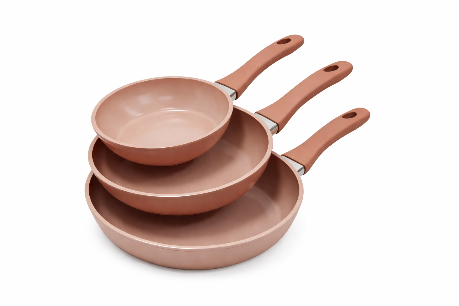 Keramik Pfannen Set 20–24–28 cm – Antihaft, Induktion, Ergonomischer Griff