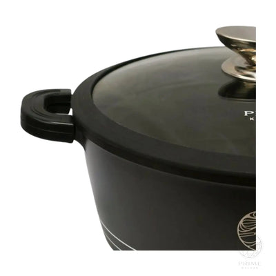 Keramik Kochtopf Einzelgrößen 20–44 cm – Induktionsgeeignet mit Gummideckel & Dampfsymbol Prime Deluxe GmbH