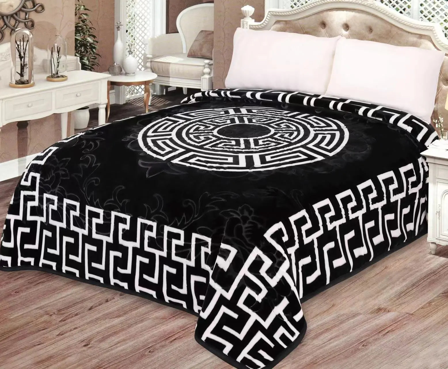 Prime Homely Kuscheldecke 200x240cm – 4kg schwere Luxusdecke mit edlem Muster – Winterdecke Prime Deluxe GmbH
