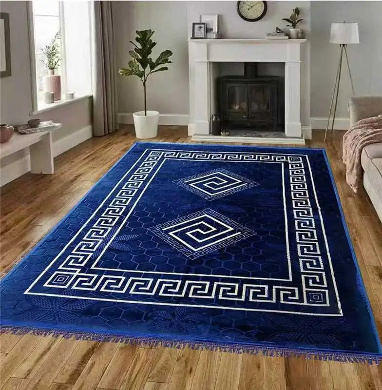 Vintage Teppich 200x300 cm aus Polyester mit rutschfester Unterseite – Wohnzimmer Teppich in 4 Farben Prime Deluxe GmbH