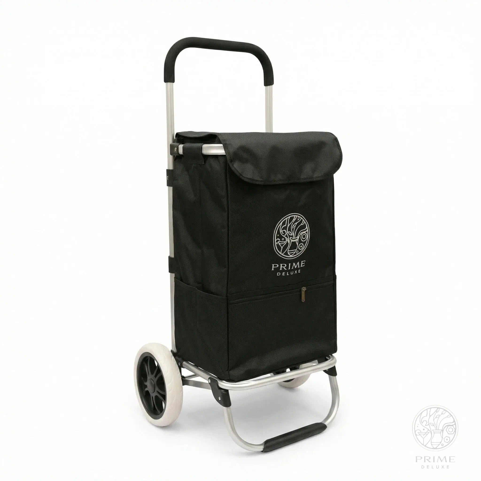 Prime Deluxe Einkaufstrolley – Faltbarer Hackenporsche mit großen Rädern & Tasche (verschiedene Farben) Prime Deluxe GmbH