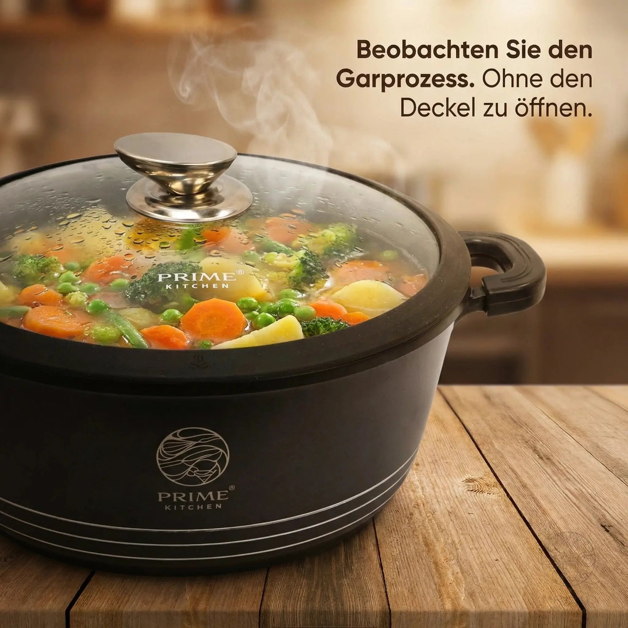 Prime Kitchen Kochtopf aus Aluguss – 20 cm bis 44 cm – Induktionsgeeignet, ergonomisch & pflegeleicht Prime Deluxe GmbH