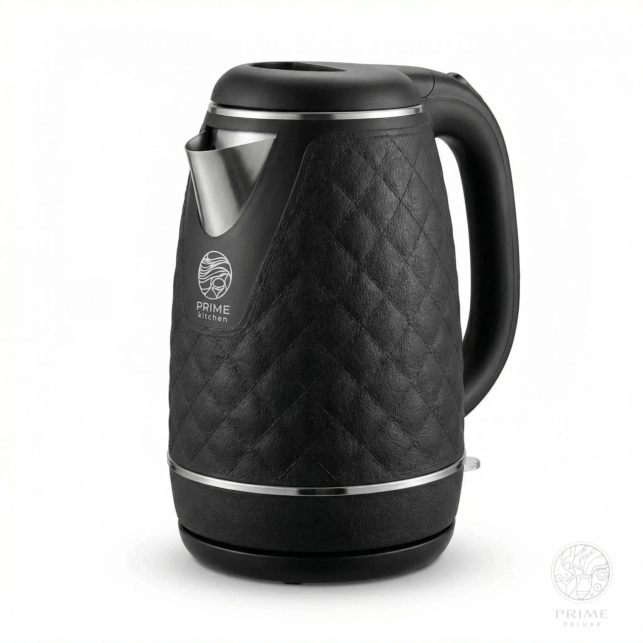 Prime Kitchen 2L Premium Wasserkocher aus Edelstahl – Schneller Wasserkocher mit Auto-Abschaltung & Überhitzungsschutz (Weiß, Braun, Schwarz) Prime Deluxe GmbH