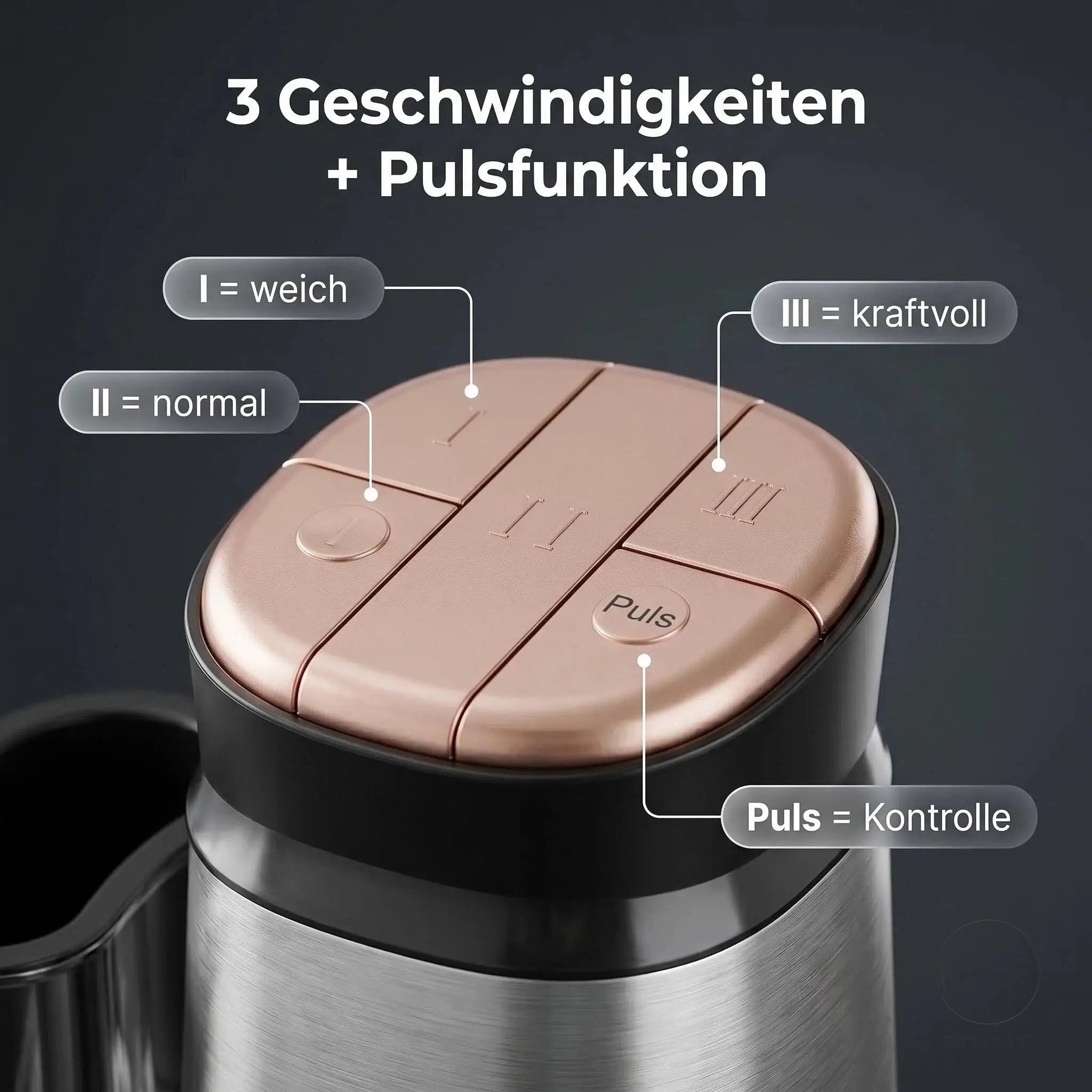 Prime Kitchen Multifunktions-Zerkleinerer aus Glas – Elektrischer Küchenzerkleinerer 3L / 5L mit 3 Geschwindigkeiten & Pulsfunktion Prime Deluxe GmbH