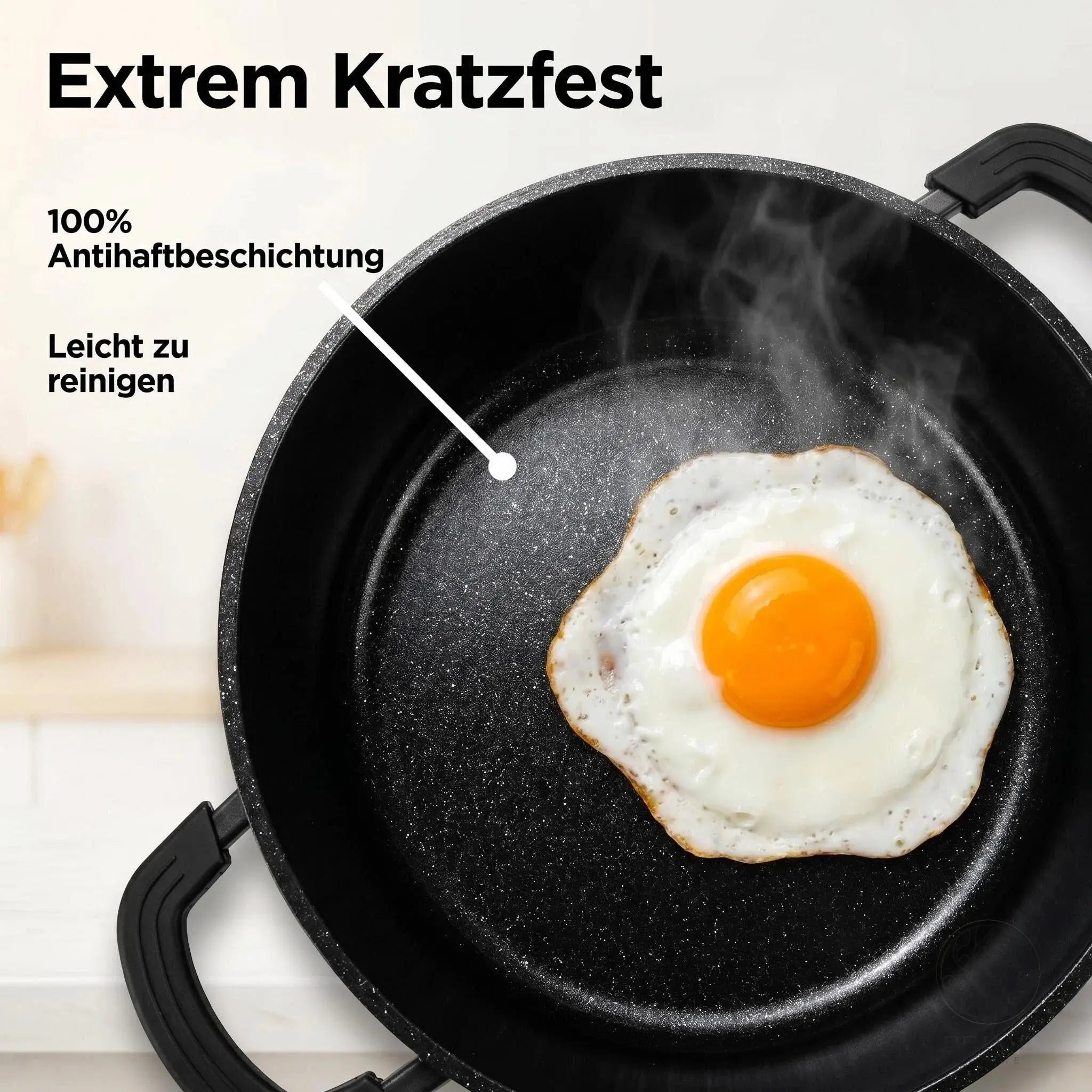 Prime Kitchen Topf-Set mit Keramikbeschichtung – 4-teilig (30, 32, 36, 40 cm) | Induktionsgeeignet | Antihaft-Kochtopf-Set Prime Deluxe GmbH