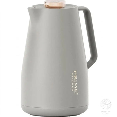 Prime Kitchen Thermoskanne 2L – Doppelwandige Isolierung, 12h heiß & 24h kalt, Einhand-Bedienung, Modernes Design mit Gold oder Silber Akzenten Prime Deluxe GmbH